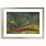 Expressionist Art: Evening Landscape by Weisz-Kubínčan Canvas Print