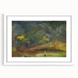 Expressionist Art: Evening Landscape by Weisz-Kubínčan Canvas Print