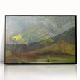 Expressionist Art: Evening Landscape by Weisz-Kubínčan Canvas Print