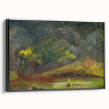 Expressionist Art: Evening Landscape by Weisz-Kubínčan Canvas Print