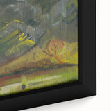 Expressionist Art: Evening Landscape by Weisz-Kubínčan Canvas Print