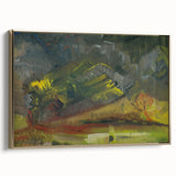 Expressionist Art: Evening Landscape by Weisz-Kubínčan Canvas Print
