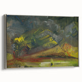 Expressionist Art: Evening Landscape by Weisz-Kubínčan Canvas Print