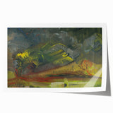 Expressionist Art: Evening Landscape by Weisz-Kubínčan Canvas Print