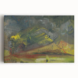 Expressionist Art: Evening Landscape by Weisz-Kubínčan Canvas Print