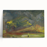 Expressionist Art: Evening Landscape by Weisz-Kubínčan Canvas Print