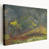 Expressionist Art: Evening Landscape by Weisz-Kubínčan Canvas Print