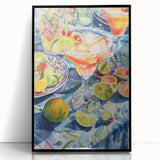 Large abstract wall art featuring mid-century modernist style, with bold black and white acrylic patterns.