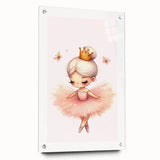 Personalized Kids Art - Ballerina Princess Girls Room Decor