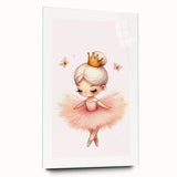Personalized Kids Art - Ballerina Princess Girls Room Decor