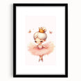 Personalized Kids Art - Ballerina Princess Girls Room Decor