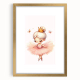 Personalized Kids Art - Ballerina Princess Girls Room Decor