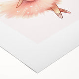 Personalized Kids Art - Ballerina Princess Girls Room Decor