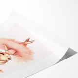 Personalized Kids Art - Ballerina Princess Girls Room Decor