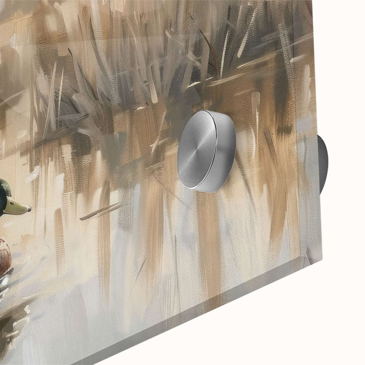 Stretched Canvas Art for Kids - Mallard Ducks on the Lake
