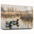Stretched Canvas Art for Kids - Mallard Ducks on the Lake