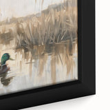 Stretched Canvas Art for Kids - Mallard Ducks on the Lake