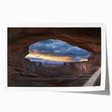 Stunning landscape print of vibrant canyons in rich earth tones, expertly rolled for easy shipping, showcasing intricate details of nature's beauty. Perfect for home decor enthusiasts.