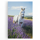 Serene countryside landscape stretched canvas showcasing vibrant green fields and rolling hills under a bright blue sky, perfect for home decor. Ideal for nature lovers.