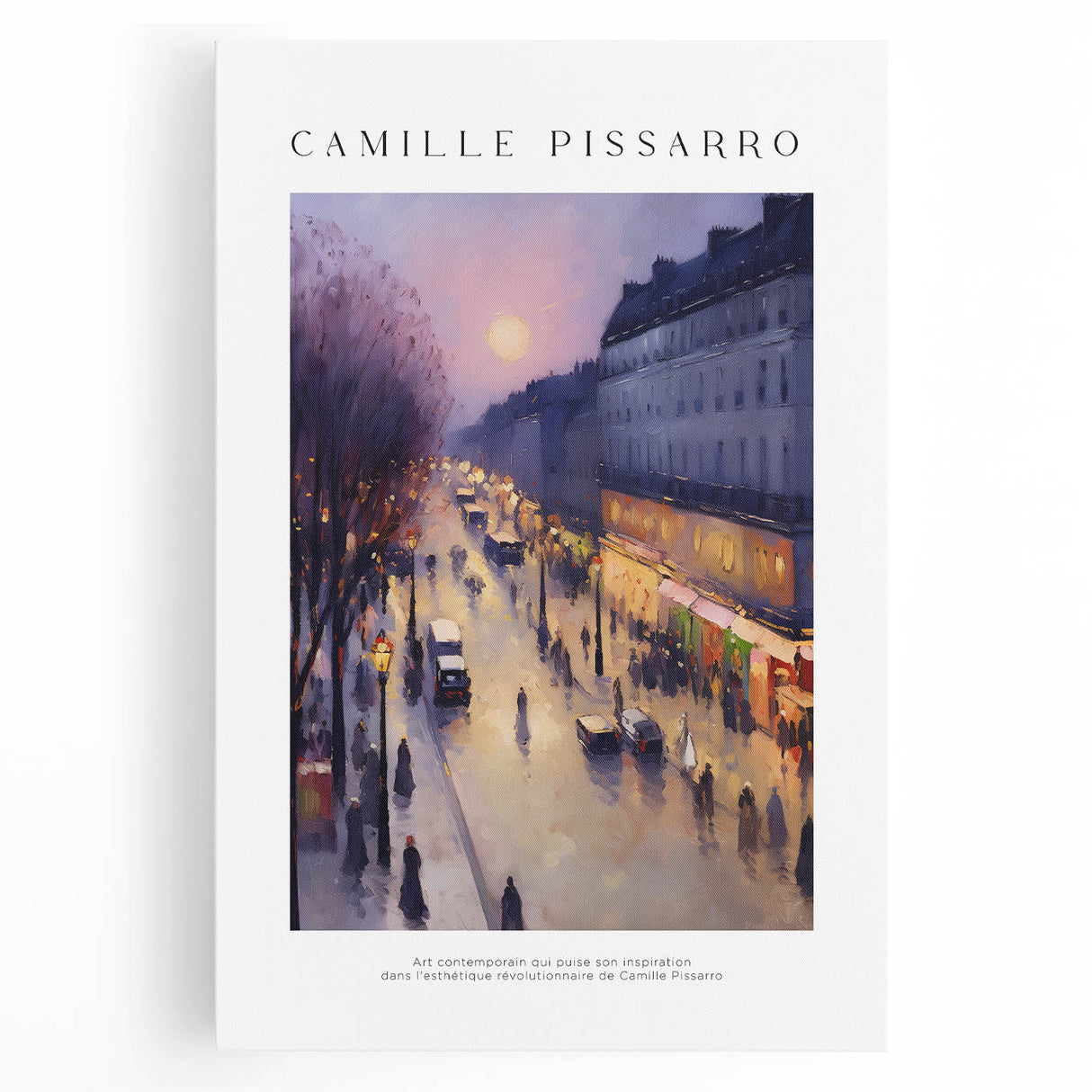 Large black and white stretched canvas of a bustling kitchen scene, ideal for kitchen wall art.