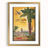 Retro Los Angeles Travel Poster – Vintage Prints & Classic Retro Art