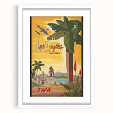 Retro Los Angeles Travel Poster – Vintage Prints & Classic Retro Art