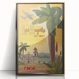 Retro Los Angeles Travel Poster – Vintage Prints & Classic Retro Art