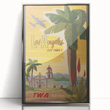 Retro Los Angeles Travel Poster – Vintage Prints & Classic Retro Art