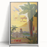 Retro Los Angeles Travel Poster – Vintage Prints & Classic Retro Art