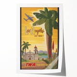 Retro Los Angeles Travel Poster – Vintage Prints & Classic Retro Art