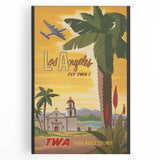 Retro Los Angeles Travel Poster – Vintage Prints & Classic Retro Art