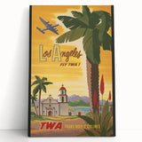 Retro Los Angeles Travel Poster – Vintage Prints & Classic Retro Art