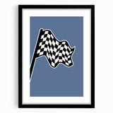 Racing Checkered Flag – Boys Room Wall Art for Speed Enthusiasts