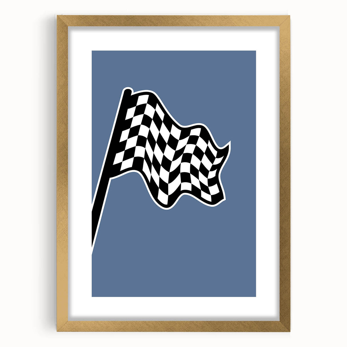 Racing Checkered Flag – Boys Room Wall Art for Speed Enthusiasts
