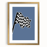 Racing Checkered Flag – Boys Room Wall Art for Speed Enthusiasts