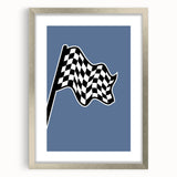 Racing Checkered Flag – Boys Room Wall Art for Speed Enthusiasts
