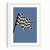 Racing Checkered Flag – Boys Room Wall Art for Speed Enthusiasts