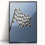 Racing Checkered Flag – Boys Room Wall Art for Speed Enthusiasts