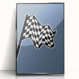 Racing Checkered Flag – Boys Room Wall Art for Speed Enthusiasts