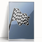 Racing Checkered Flag – Boys Room Wall Art for Speed Enthusiasts