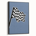 Racing Checkered Flag – Boys Room Wall Art for Speed Enthusiasts