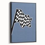 Racing Checkered Flag – Boys Room Wall Art for Speed Enthusiasts