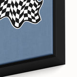 Racing Checkered Flag – Boys Room Wall Art for Speed Enthusiasts