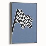 Racing Checkered Flag – Boys Room Wall Art for Speed Enthusiasts