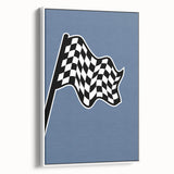 Racing Checkered Flag – Boys Room Wall Art for Speed Enthusiasts