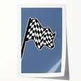 Racing Checkered Flag – Boys Room Wall Art for Speed Enthusiasts