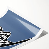 Racing Checkered Flag – Boys Room Wall Art for Speed Enthusiasts