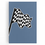 Racing Checkered Flag – Boys Room Wall Art for Speed Enthusiasts