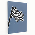 Racing Checkered Flag – Boys Room Wall Art for Speed Enthusiasts