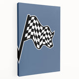 Racing Checkered Flag – Boys Room Wall Art for Speed Enthusiasts